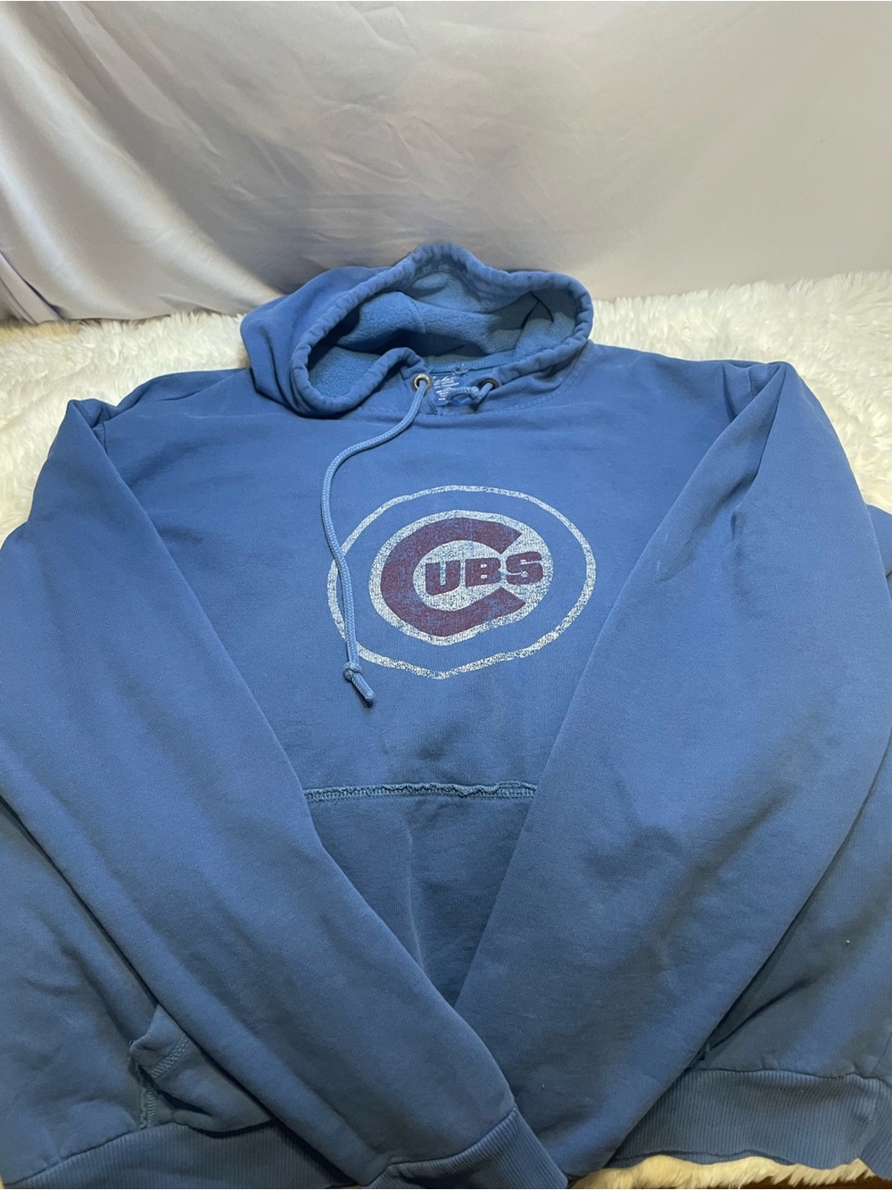 American Rag Blue Crewneck Hoodie with Team Crest